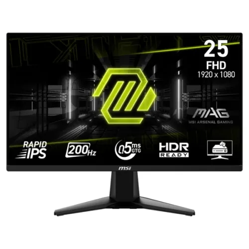 MSI MAG 255F E20 24.5" 200Hz 0.5ms Rapid IPS FHD Gaming Monitor